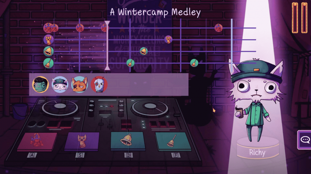 screenshot of the suitcase rhythm repeat stage in one bar wonder